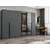 Hanah Home ormar sa reflektujućim staklom Nisa 20596, 270 cm, antracit