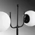 Opviq Podna lampa Antler 13765, 62 x 30 x 162 cm, 2 x E27, 250 cm Kabl,, Crna
