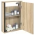 Ogledalo ormar Sonoma hrast 42 x 12 x 60 cm Konstruirano drvo