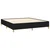 shumee Box spring postelja z vzmetnico črna 160x200 cm blago