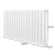 MONSTER Ovalni radiator in ventili - 600 mm x 1020 mm - bel, (21569813)