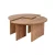 Hanah Home Klub sto Moira, O90x41cm, Braon