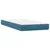 Box Spring krevet s madracem i LED tamnoplavi 80x220 cm baršunasti
