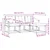 Set vanjskih sofa s jastukom 4 pcs Bijela i krem