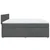 vidaXL Box spring postelja z vzmetnico temno siva 180x200 cm blago