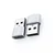 INF Komplet 4x USB na USB-C adapterjev – Type-C v USB-A, USB 2.0 polnjenje in podatki Silver, (5000277014)