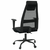 Uredska stolica podesive visine crna od tkanine i umjetne kože