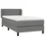 vidaXL Box spring postelja z vzmetnico temno siva 80x200 cm blago