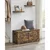 Songmics Shranjevalna klop 100x40x46 cm rjava