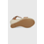 Kožne sandale Tommy Hilfiger za žene, boja: smeđa, klin peta