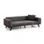 Atelier del Sofa Trosed na razvlačenje Leon 92x77x222cm Antracit