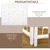 Homestar Prostorilni razdelilnik 4 paneli 160x170 cm bel