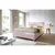 Carryhome OBLAZINJENA POSTELJA 180 cm x 200 cm , tekstil roza