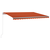 Den Ročno zložljiva tenda z LED lučmi 450x300 cm oranžna in
