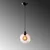 Opviq Luster Benek-20-14303, 20x20x120, IP20, Crno-rozi