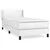 Box spring postelja z vzmetnico bela 80x200 cm umetno usnje