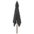 Vrtni suncobran s drvenim stupom antracit 300x300x273 cm