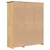 vidaXL Garderobna omara z vrati BODO Medeno rjava 146 x 53,5 x 173 cm
