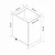 Hanah Home kuhinjski element Minar 4125, 60 cm, beli / antracit