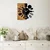 WALLXPERT Zidni sat Wooden Clock 32, Crni