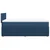 Vidaxl Box spring postelja z vzmetnico modra 100x200 cm blago