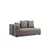 Atelier del Sofa Ugaona garnitura Gondol 105x70x180cm Siva