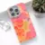 Futrola za telefon Maska Painting Flower za iPhone 15 Pro crvena