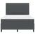 Vidaxl LED Box Spring Postelja Temno siva in bela 140 x 200 cm