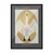 WallXpert uramljena slika 115230, The White Swan Hilme af Klint, beli labud u zlatnom ovalu, 30 x 40 cm, crni ram