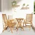 Vidaxl Stol 2 szt. Rjava 64.5 x 52 x 108 cm Trden tikov les