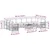 Set vanjskih sofa 11 pcs Bijela i svjetlosiva 59 x 59 x 37 cm