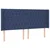 Vidaxl Box spring postelja z vzmetnico LED modra 180x200 cm blago