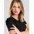 Sinsay - LADIES` T-SHIRT - crno
