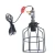 Opviq Stona lampa E27 Socket, Crno-Srebrna