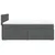 vidaXL vidaXL Box spring postelja z vzmetnico temno siva 140x200 cm blago, (21310175)