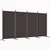 vidaXL Paravan 4-delni 346x180 cm rjavo blago