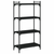 Regal za knjige s 4 razine crni 60x30x120 cm konstruirano drvo