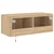 Zidni TV ormarić s LED svjetlima boja hrasta 80x35x31 cm