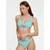 VIVID Bikini hlačke Mix&Match neonsko modra/črna/bela