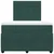 Vidaxl Box spring postelja z vzmetnico temno zelen 120x190 cm žamet
