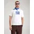 JACK & JONES Majica JJRAIN modra/rdeča/bela