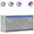 TV ormarić s LED svjetlima boja betona 100x34x50 cm drveni