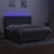 Vidaxl Box spring postelja z vzmetnico LED temno siva 160x200 cm blago