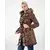 INVENTO Ženski monton Shirly, Braon