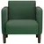Sofa fotelja s naslonima za ruke tamno zelena 54 cm