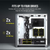 CORSAIR kuciste iCUE 4000X Mid-Tower/ATX/kaljeno staklo/bez napajanja/RGB/bela