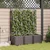 Vidaxl Vrtni lonček 3 szt. Rjava 120 x 40 x 142 cm Plastika