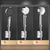 INF Adjustable No-Drill Shower Head Holder 2-Pack — Universal 4/5 Connector Black, (5000158281)