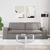 Sofa Sivo-smeđa 222 x 80 x 82 cm tkanina
