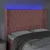 Vidaxl LED posteljno vzglavje roza 163x16x118/128 cm žamet